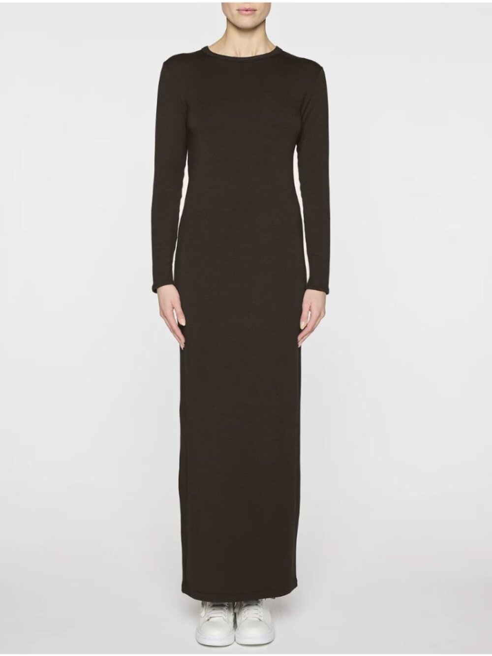 Bleusalt Long Sleeve Buttery Soft Coco Maxi Crew Dress Size 1